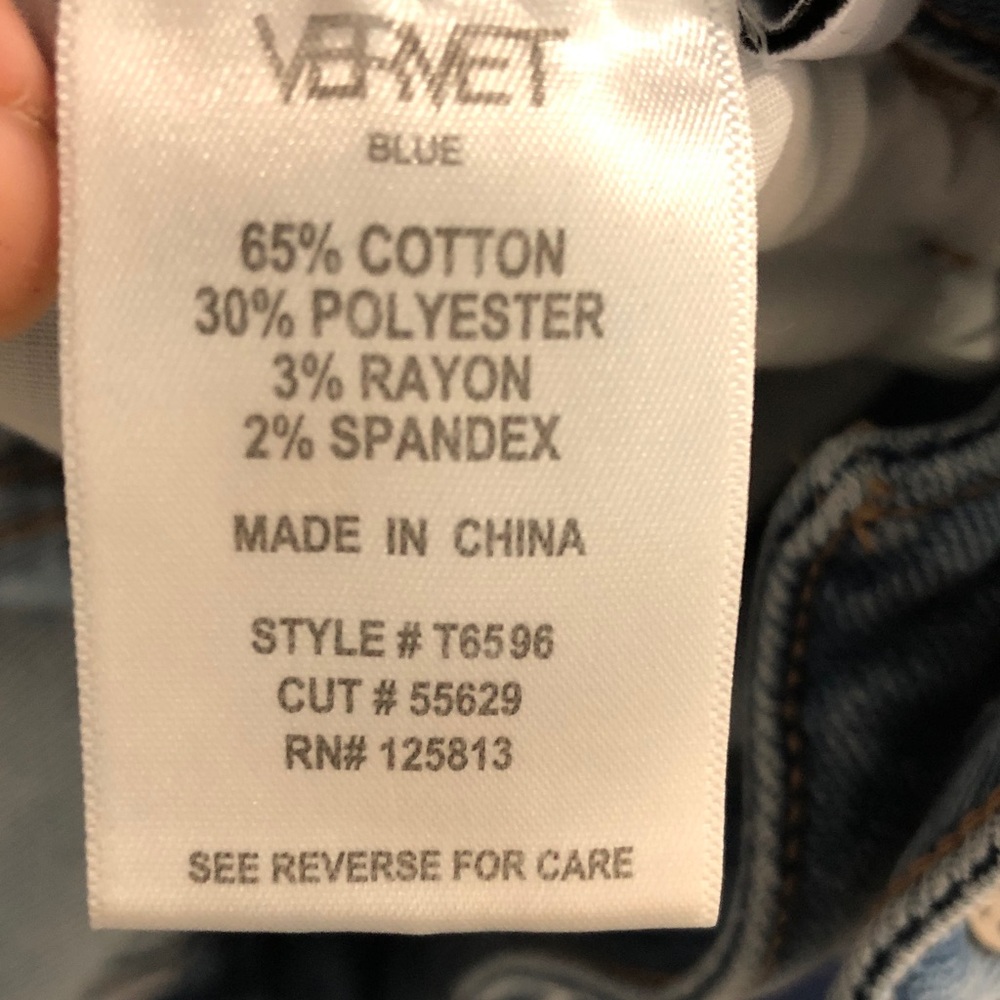 Vervet Olivia Wide Leg Blue Jeans - Picture 4 of 5